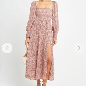 Floral Pink Maxi Dress